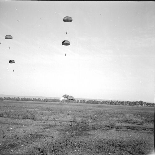 Sauts de parachutistes sur la DZ de Blida - 23 mai 1959